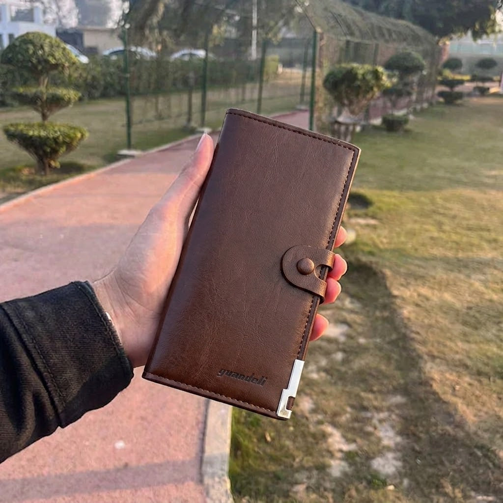 YUANDELI Long PU Leather Wallet