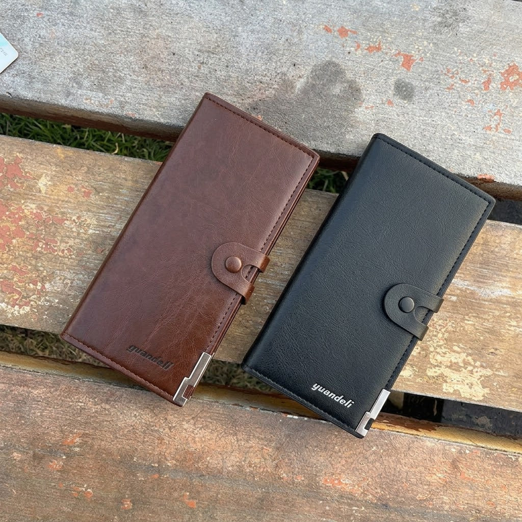 YUANDELI Long PU Leather Wallet