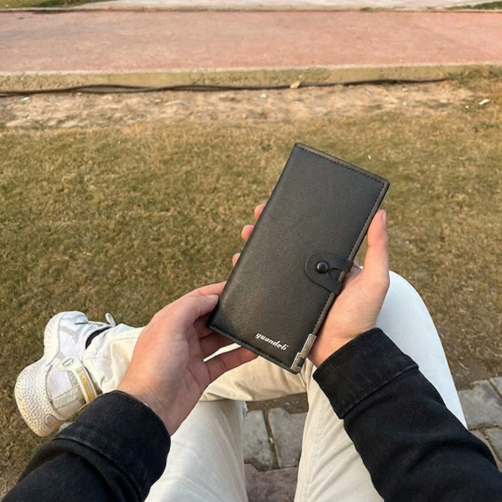 YUANDELI Long PU Leather Wallet