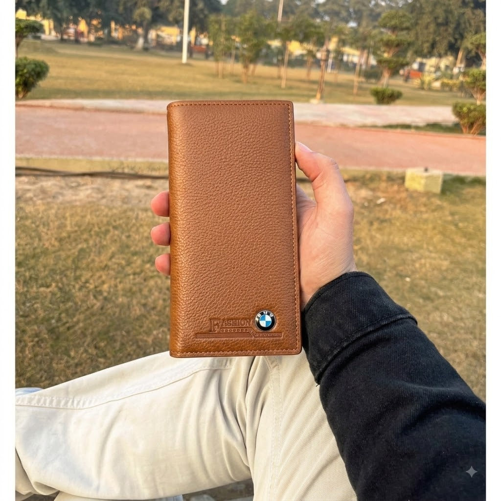 Classic Long Fold Leather Wallet