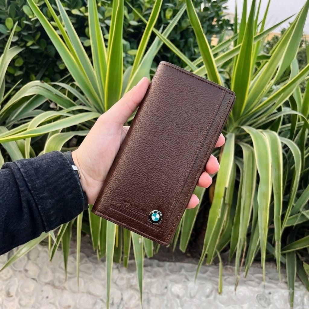 Classic Long Fold Leather Wallet
